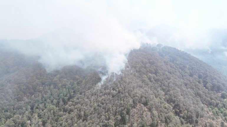 Contin An Brigadistas Combatiendo Incendio Forestal En P Tzcuaro Vox