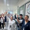 Trabajadores de la Salud realizan manifestación pacífica en el interior del Hospital Infantil