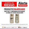 Alertan autoridades sobre falsificación del producto Hep-Tec